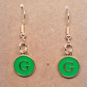 7/$10 G Initial Earrings, New
